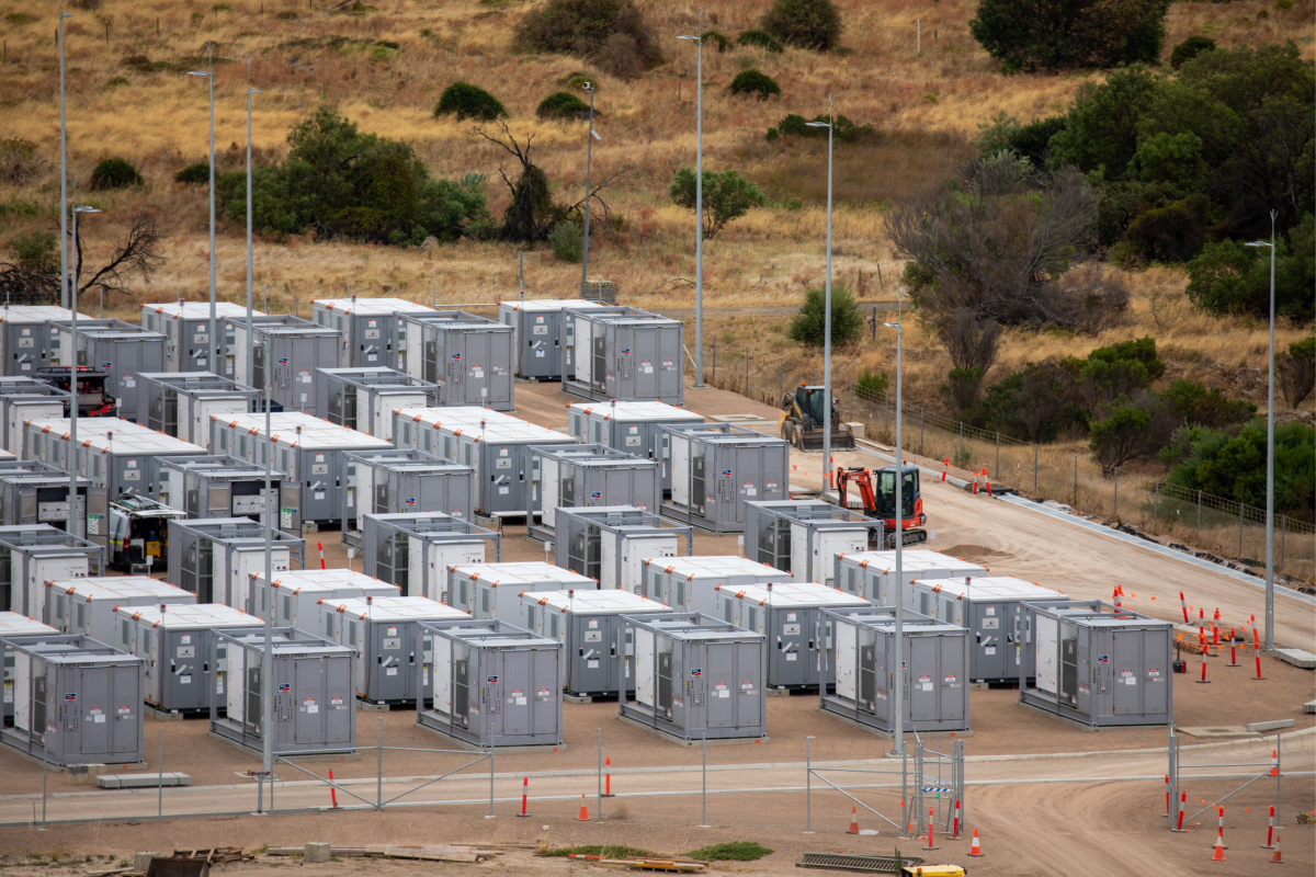 Photo of the Torrens & Eastwood battery storage project