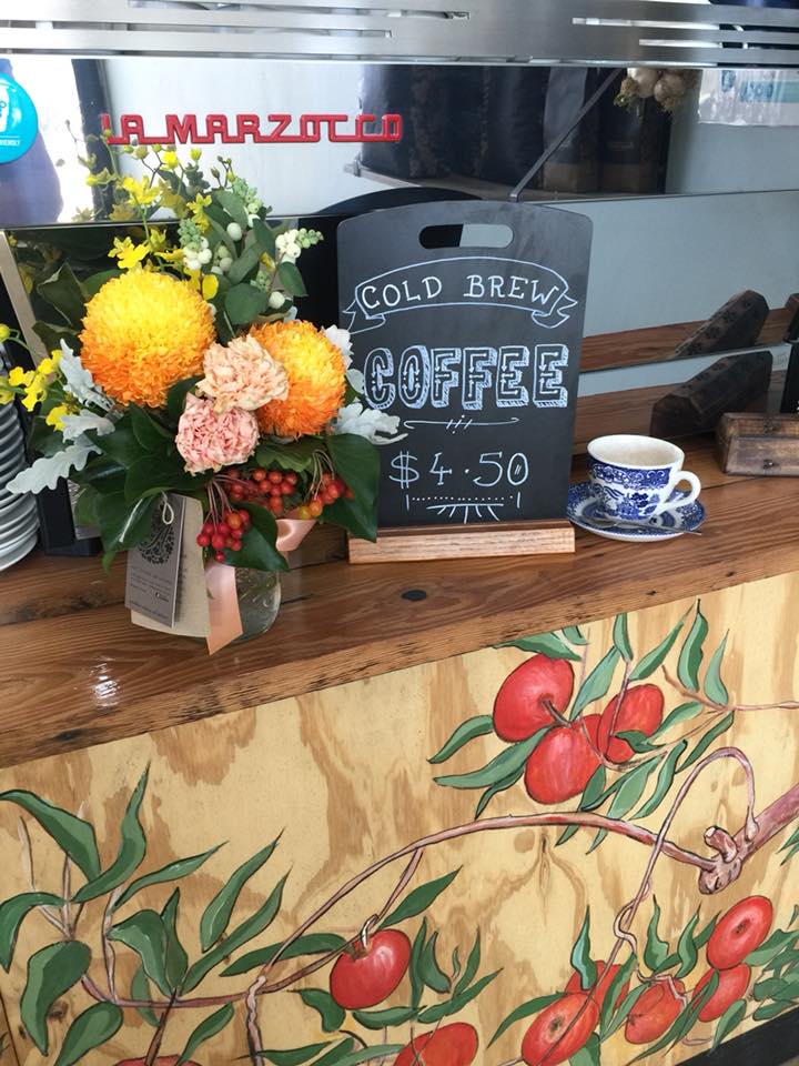 Handcrafted furniture made from recycled materials, and upcycled items at Sadie Black Cafe.