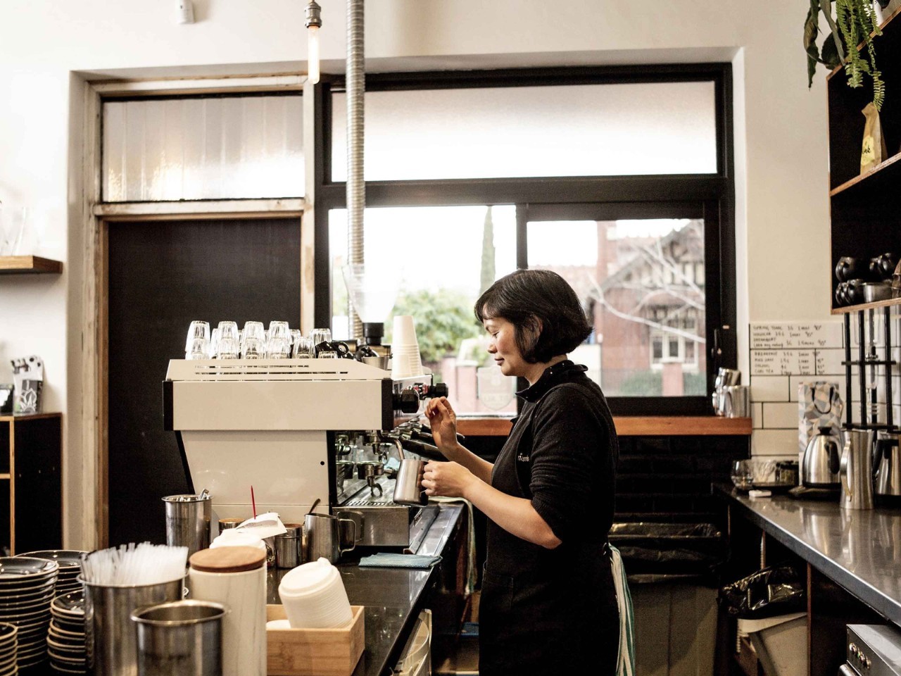 Female barista