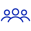 Blue thumbs up icon 